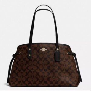 Nwot Coach Signature Drawstring Carryall Handbag Tote Bag Purse